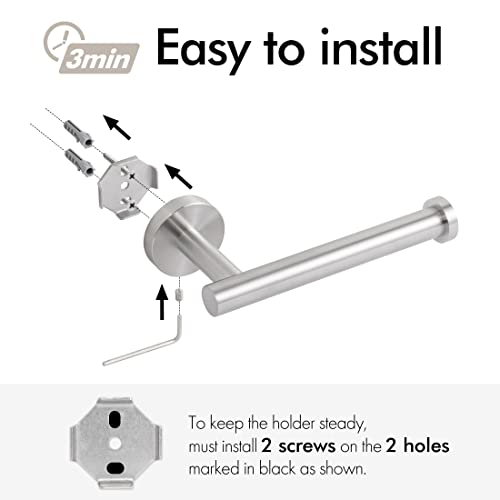 KES KES 13.8 Inch Swivel Towel Rack Brushed Toilet Paper Holder Coat Hook with Multi Three Foldable Arms, A2102S4-2+A2175S12-2-SL+A5060-2-SL