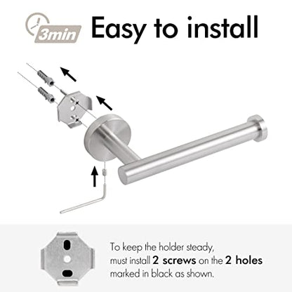 KES KES 13.8 Inch Swivel Towel Rack Brushed Toilet Paper Holder Coat Hook with Multi Three Foldable Arms, A2102S4-2+A2175S12-2-SL+A5060-2-SL
