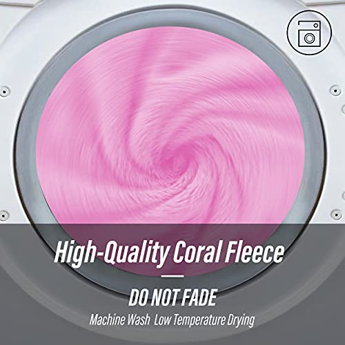 MOONQUEEN Ultra Soft Microfiber Coral Velvet Towel Set - Quick Drying - 2 Bath Towels, 2 Hand Towels, 2 Washcloths - Frozen Berry, 6 Pcs - color: Frozen Berry
