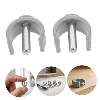 MAGICLULU Walker Clamp Buckle and Cane Securing Clamp 6pcs -Shape Latch Clips 25mm for Adjustable Canes, Folding Crutches, and Toilet Safety Rail Support