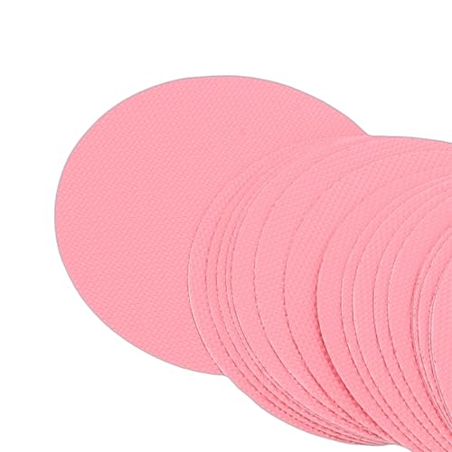 Aramox 24 Pcs Anti Slip Shower Stickers, Non Slip Bathtub Stickers for Bathtub, Bathroom (Pink) - color: Pink