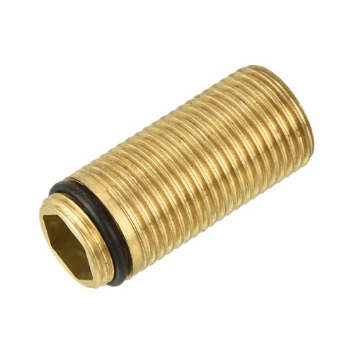 uxcell 1 Pcs Faucet Extension Tubes, 1.89" x 0.79" Faucet Mount Extension Shank Handle Brass Basin Faucet Mounting Accessories Fixed Foot for Bathroom and Kitchen Faucets - size: 1.89 inch