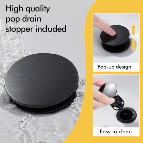 Tall Vessel Waterfall Faucet Bathroom Faucet Single Handle One Hole Oil Rubbed Bronze Finish Large Spout Lavatory Faucets Oil Rubbed Bronze - color: Tall - Oil Rubbed Bronze - Single
