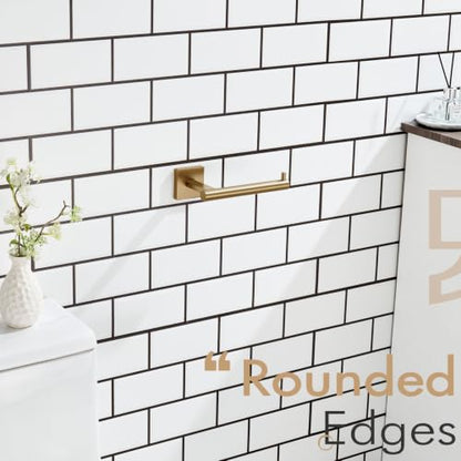 KOKOSIRI Toilet Paper Holder Champagne Bronze Toilet Roll Holder Hold Mega Rolls Kitchen Bathroom Tissue Paper Dispenser Stainless Steel, B2005CPG - color: Champagne Bronze, size: Horizontal