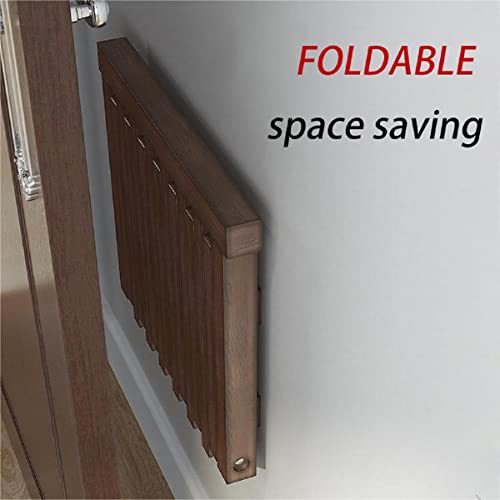 Gdrasuya10 Folding Shower Seat Bench Wall Mounted, Foldable Bathroom Shower Chair Stool Solid Wood Entryway Shoe Bench Rack Non-Slip 220 Lb Capacity for Seniors Adults Disabled