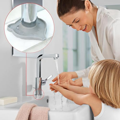 Compact Silicone Kitchen Sink Faucet Splash Proof Mat, Tap Water Diversion Splash Guard Drain Pad(Light Grey,2PCS) - color: LightGreyx2