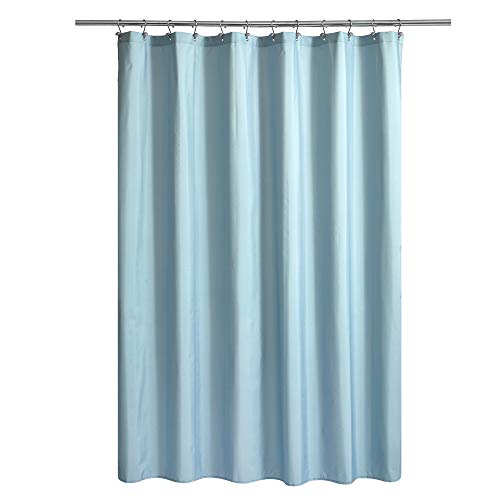 N&Y HOME Ultimate Waterproof Fabric Shower Curtain or Liner Blue, 72x72 | TPU Lining Waterproof, Machine Washable, Use for Bath Tub/Stall, Home and Hotel - color: Blue, size: 72"W x 72"L (Pack of 1)