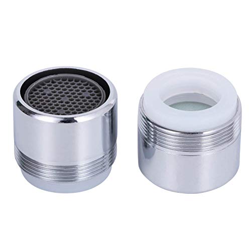 2 Pack 2.2 GPM Sink Faucet Aerator, Male and Female Dual Thread Aerator, Regular/Standard Size, Chrome by NIDAYE - size: 2.2GPM