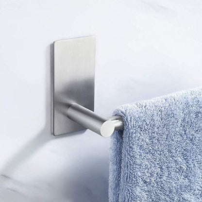 KES 12-Inch Self Adhesive Single Towel Bar Towel Hanger Wall Mount No Drill Bathroom Lavatory SUS304 Stainless Steel Brushed Finish, A7000S30-2 - color: Grey (Brushed Finish), size: 12 Inch