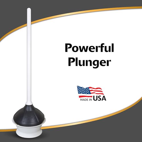 Korky Toilet Plunger and Drip Tray - style: With Drip Tray