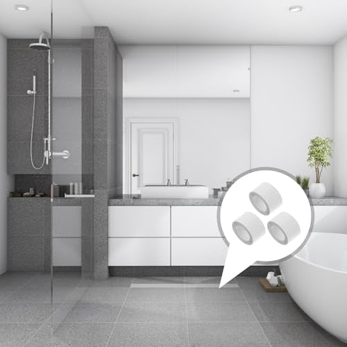 KALLORY Anti-slip Floor Stickers 2.5cm X 1m Self-adhesive Grip Tape for Stairs and Bathroom, 3pcs Non-skid Safety Strips for Home and Shower Use