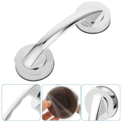 Amosfun Suction Grab Bar for Bathtubs and Showers Bathroom Bath Handrails Easy Install Suction Cup Door Handle 7.71 x 2.36 x 1.96 Inch