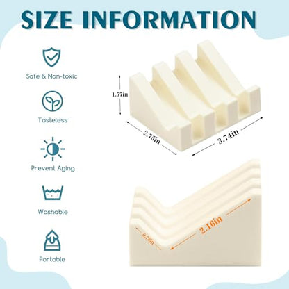 Self Draining Soap Dish Holder,Silicone Soap Dish,for Bathroom,Kitchen, Sponges，Can Extend Soap Life，Keep Soap Bars Dry and Easy Cleaning (Cream White,1-Pack) - color: Cream White,1-pack