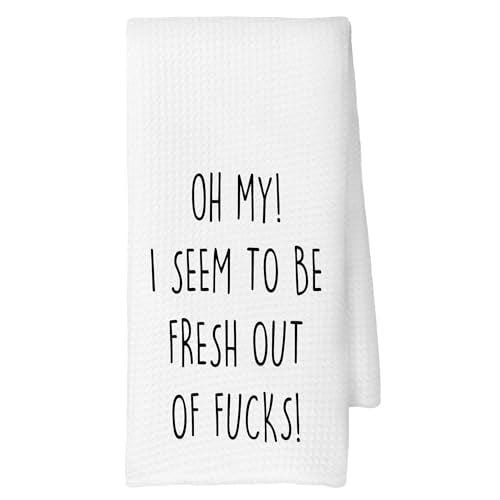 Funny Sarcastic Kitchen Towels, Adults Humor Gifts, Humorous Gifts for Women Men Decoration Tea Towel Kitchen Hand Towels 16x24 Inch for Bathroom Decor - color: Color 04