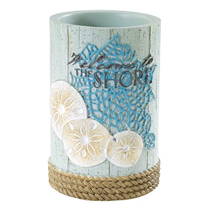 Avanti Linens - Tumbler, Guest Bathroom Essenrtials, Coastal Home Decor (Beachcomber Collection) - size: 8 Ounces