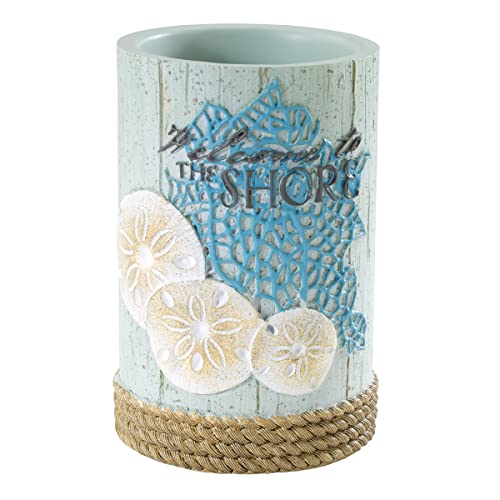 Avanti Linens - Tumbler, Guest Bathroom Essenrtials, Coastal Home Decor (Beachcomber Collection) - size: 8 Ounces