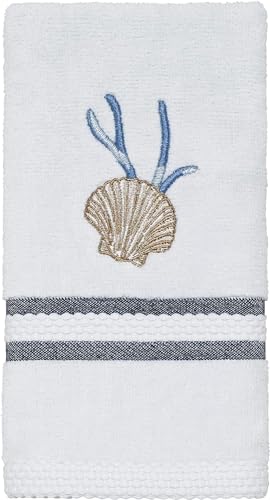 Avanti Linens - Fingertip Towel, Soft & Absorbent Cotton Towel (Blue Lagoon Collection)