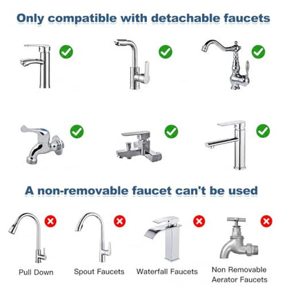 uxcell Faucet Aerator Adapter, M20 Female to M22 Male with Washer, 13mm Length - size: M20 Female to M22 Male, 13mm Length