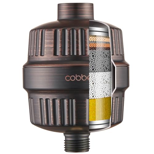 Cobbe HD HEAVY DUTY High Output Shower Filter – 99% REMOVAL Shower Head Filter for Hard Water, Heavy Metals, Chlorine and Harmful Substance, Improve your skin and hair - Oil Rubbed Bronze - color: 1. Oil Rubbed Bronze X 1, style: Shower Filter