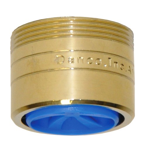 Danco 10478 1.5 GPM Dual Thread Water-Saving Aerator, Polished Brass - size: Pack of 1, style: Polished Brass