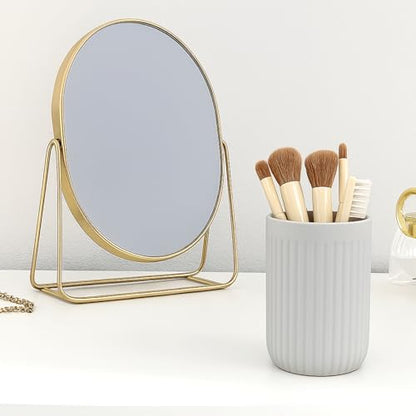 BosilunLife Ceramic Toothbrush Holder - 12oz Bathroom Toothbrush Holder Light Grey Tooth Brush Holders Tumbler Cups Reusable Toothbrush Mouthwash Cup Small Toothbrush and Toothpaste Holder - color: Grey-vsc, size: striped-cylinder