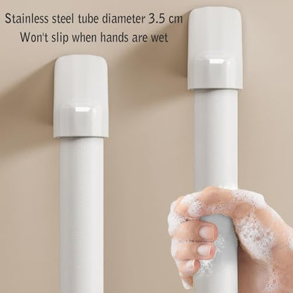 Shower Grab Bar, Non-Slip Texture, Suitable for Shower and Bathtub, Suitable for The Elderly(L-70CM) - size: L-70CM