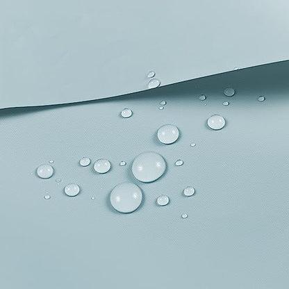 Barossa Design Shower Curtain Liner Light Blue, Standard Size | Premium PEVA, BPA & PVC Free, No Chemical Smell, Metal Grommets, Lightweight Shower Curtain with 3 Magnets for Bathroom - color: Light Blue, size: 72"W x 72"L (Pack of 1)