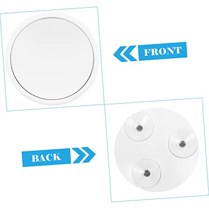 GALPADA Round Magnifying Mirror Lighted Makeup Mirror Suction Cup Vanity for Bathroom