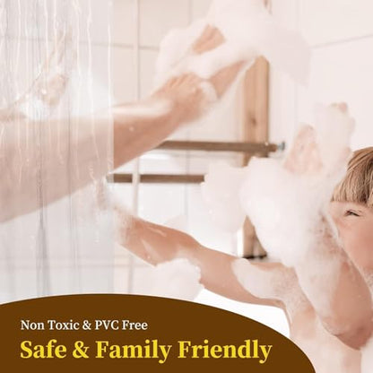 Barossa Design 54" x 78" Frosted Stall Shower Curtain Liner with 3 Magnets | Waterproof PEVA, PVC Free, Metal Grommets, Lightweight Plastic Shower Liner 54x78 Inches for Stall - color: 2a. Frost, size: 54"W x 78"L (Pack of 1)