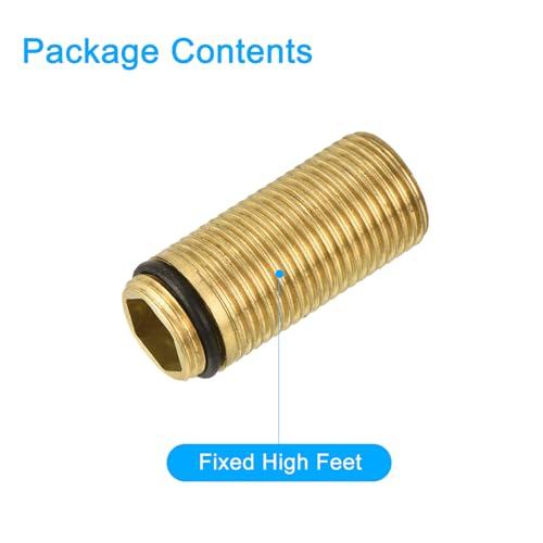 uxcell 1 Pcs Faucet Extension Tubes, 1.89" x 0.79" Faucet Mount Extension Shank Handle Brass Basin Faucet Mounting Accessories Fixed Foot for Bathroom and Kitchen Faucets - size: 1.89 inch