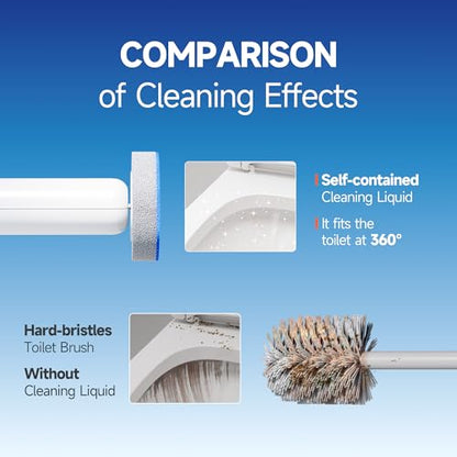 CTIME - 36 Replacement Toilet Brush Heads, Suitable for Bathrooms and Toilets - size: 36 replacement heads