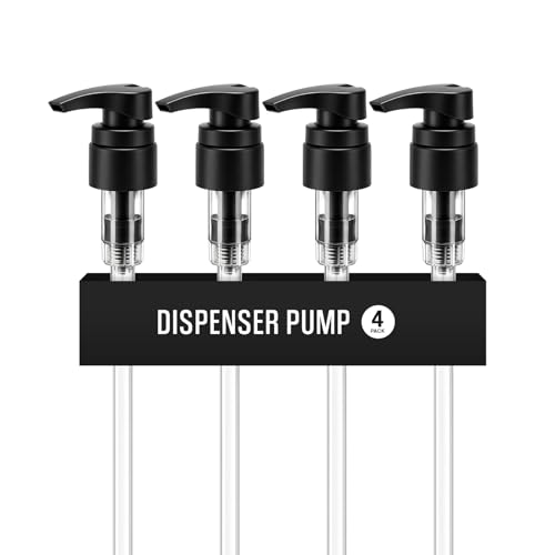 Universal Shampoo/Conditioner Dispenser Pump for Bottles, Leak Proof, Pump Top (Black - Pack of 4) - color: Black - Pack of 4