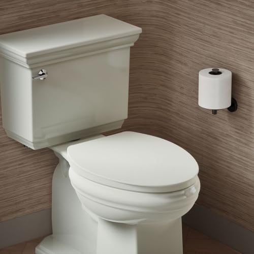 KOHLER K-26801-NY Impro ReadyLatch Quiet Close Elongated Toilet Seat, Dune, Grip-Tight Hardware, Quiet-close Lid Prevents Slamming (Pack of 2) - color: Dune, size: Elongated (Pack of 2)