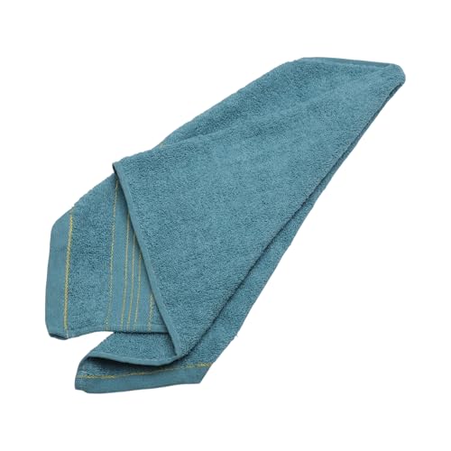 1 Pcs Towels Gold Thread Weave Bath Towel Microfiber Bamboo Fiber Blue 33x74cm