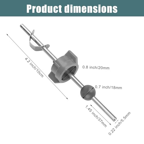2pcs Pop Up Stopper Assembly with Plug for Price Pfister & Popular Band | Sink Drain Parts, Bathroom Sink Stopper Replacement, Pivot Ball Rod & Plug, Durable Sink Drain Repair Kit, Grey & Grey - color: Grey,grey
