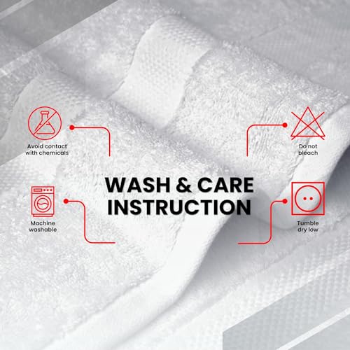 Infinitee Xclusives – Luxury Bath Sheets Towels – 1 Pack 600 GSM (35X70 Inches) – 100% Ring Spun Cotton Large Bath Towels for Bathroom (Brilliant White, Bath Sheets - Pack 1) - color: Brilliant White, size: Bath Sheet - 1 Pack
