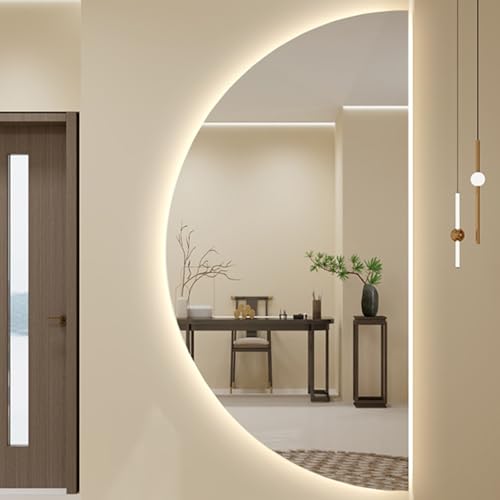 LED Bathroom Mirror with Anti-Fog and Dimmable Lighting for Vanity and Wall Decor - color: Cut Right, size: 23.6"L x 11.8"W