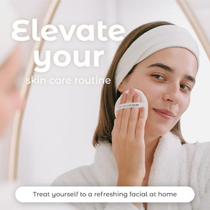 MainBasics Face Scrubber Exfoliator Pads 4-Pack | Exfoliating, Facial Cleansing, Buffing Sponge