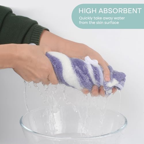 Microfiber Bathroom Hand Towels, 16 x 31 Inch, 3Pack | Ultra Soft, Makeup Remover Cloth, Face Cleansing Towel - color: Assort1x3