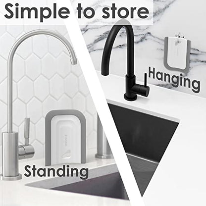 Curved Small Squeegee. Kitchen Sink Squeegee for Sinks, Countertops and Dishes. Multi-Purpose, for Vanity Tops, Bathroom Mirrors, Car Windows and Side Mirrors. 1 Pack