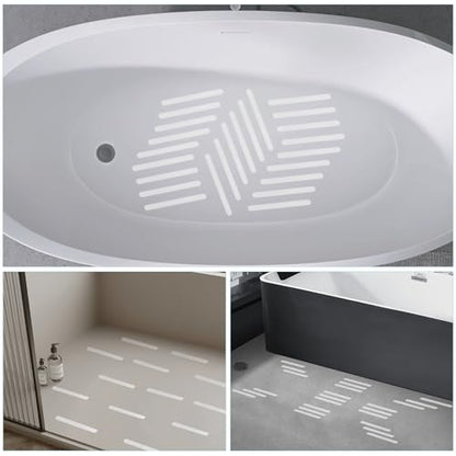 24Pcs Safety Bathtub Strips Adhesive, Non Slip Bathtub Stickers Anti Slip Shower Stickers, Safety Adhesive Strips for DIY, Stair, Floor (White) - color: White