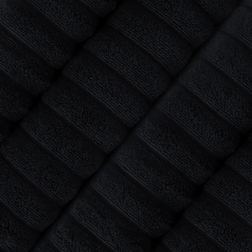Classic Turkish Towels CTT Premium 4 Pack Bath Towels Set, Made with 100% Turkish Cotton, Spa & Hotel, Quick Drying Towels, Absorbent & Comfy | 27"x54" (Black) - color: Black, size: 4-Piece Bath Towel Set
