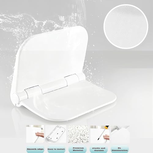 Folding Stool is Made of Beech Wood and can Withstand 400 pounds. The Surface is Coated with Walnut Paint and Polished. Used for Changing Shoes, Showering, Folding Bedside Table (Waterproof PU) - size: Waterproof PU