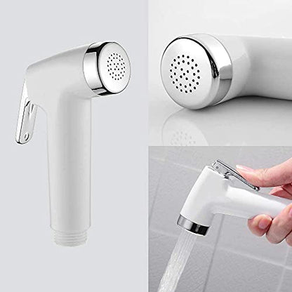 LikeHome Bidet Sprayer for Toilet - Cloth Diaper Sprayer Shattaf Handheld Bidet Rinse Spray Head - White (Without T-Adapter)