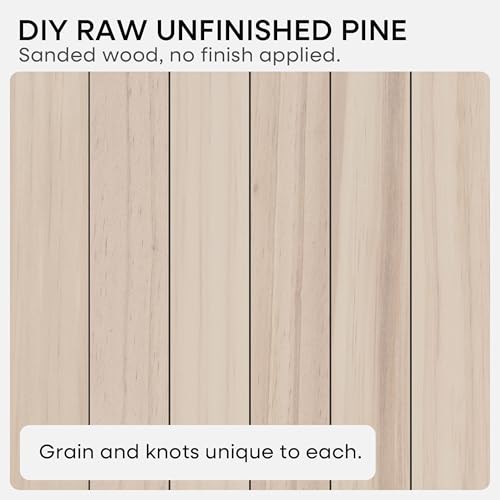 24 inch Wood Floating Shelves, High End Solid Natural Wood 24inch Floating Shelf for Wall, Unfinished Wooden 24 inches Floating Shelves, Heavy Duty Bracket, 24 X 6.5 X 1.75 in, Set of 2 - color: Unfinished - Raw Sanded Pine (Diy), size: 24 inch