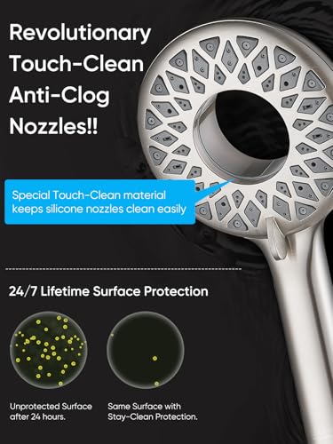 Cobbe® Dual Shower Head with Magnetic Handheld, Brushed Nickel | Rain Shower Combo, 2-in-1 Fixed & Detachable, Multiple Spray Modes, Built-in Magnet Dock, 6ft Hose - color: Brushed Nickel