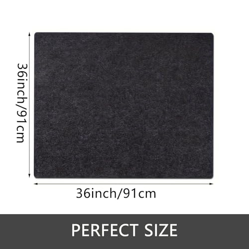 Under The Sink Mat,Cabinet Mat – Absorbent/Waterproof – Protects Cabinets, Premium Shelf Liner, Contains Liquids,Washable (36"×36") Dark Grey - size: 36"W x 36"L