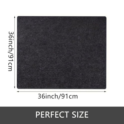 Under The Sink Mat,Cabinet Mat – Absorbent/Waterproof – Protects Cabinets, Premium Shelf Liner, Contains Liquids,Washable (36"×36") Dark Grey - size: 36"W x 36"L