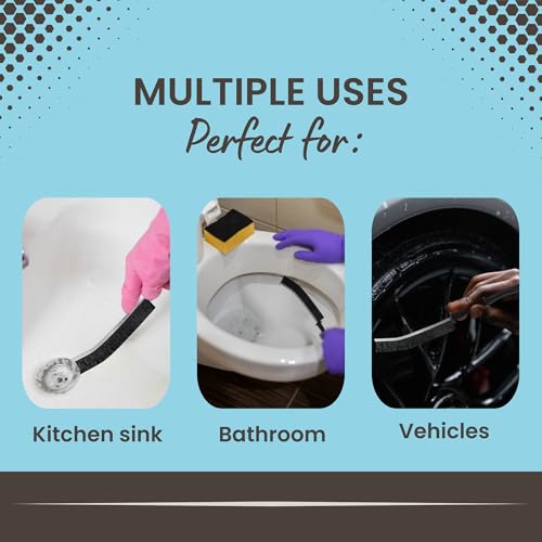 Hard Bristle Crevice Cleaning Brush - Small Scrub Brush for Toilet, Grout, Shower Tile, and Narrow Gaps - Durable Grout Brush with PET Bristles, Ergonomic Handle, Easy Storage - 1 Pack