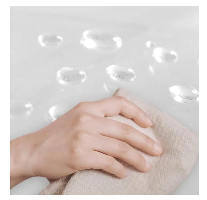 PEVA Shower Stall Curtain Liner, 72" W x 72" H, Clear, Heavy-Duty, Waterproof, for Bathroom 72x72 72INCH